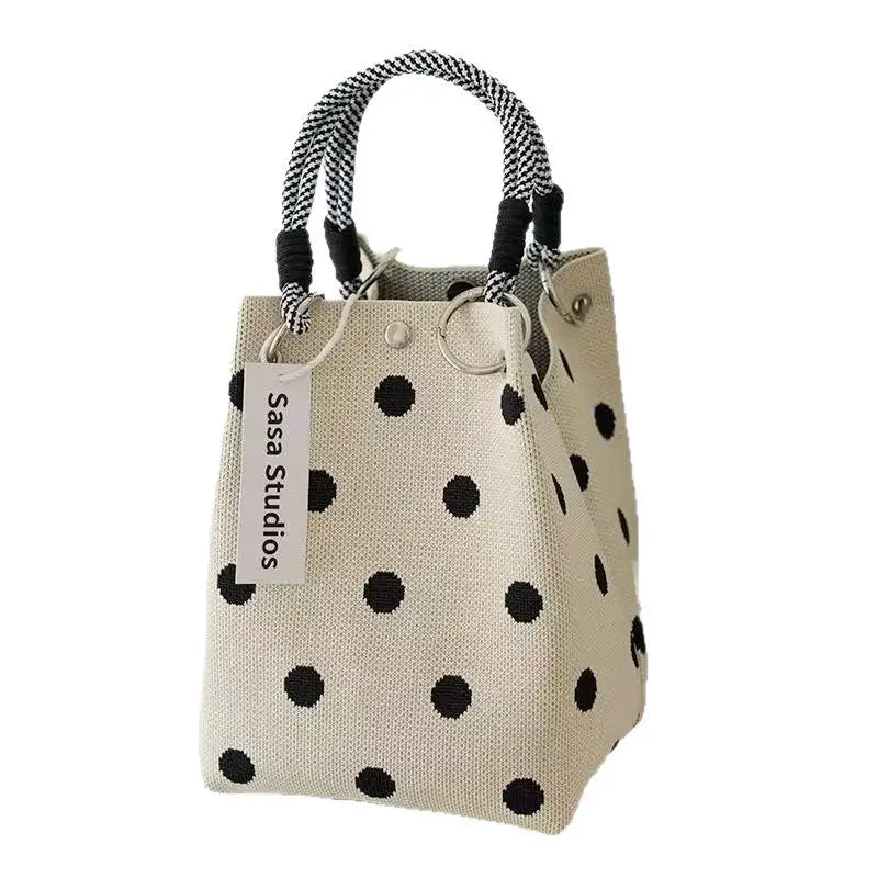 Sac à main tricoté mignon et polyvalent