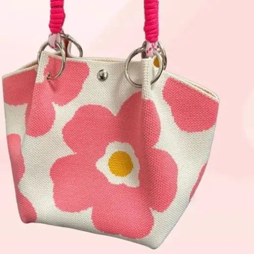 Sac à main tricoté mignon et polyvalent
