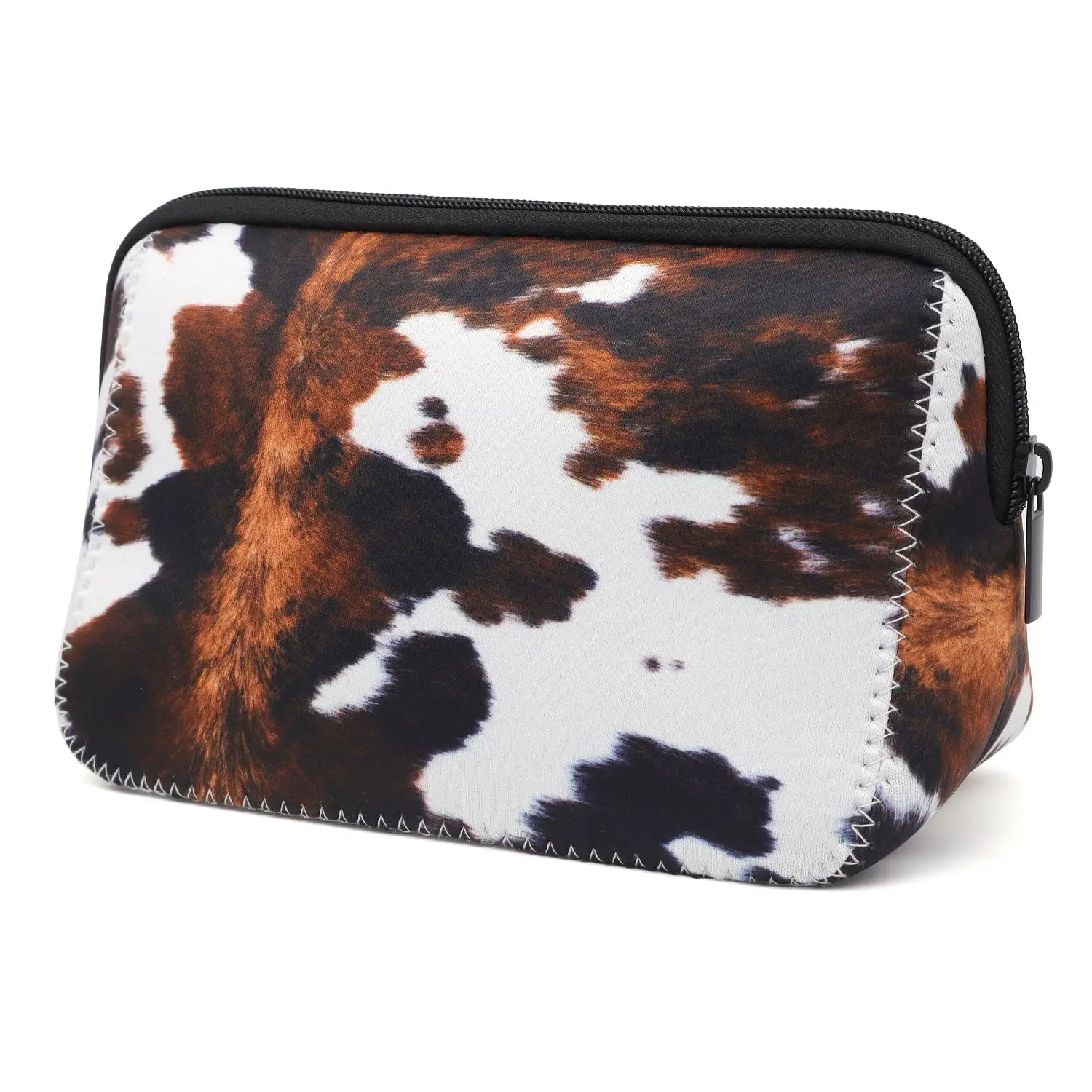 rousse de Maquillage Imperméable en Néoprène - Pochette de Voyage Portable, Organisateur de Toilette ou Trousse à Crayons (Motifs Originaux)