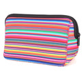 rousse de Maquillage Imperméable en Néoprène - Pochette de Voyage Portable, Organisateur de Toilette ou Trousse à Crayons (Motifs Originaux)