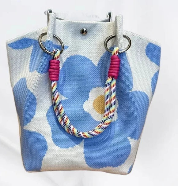 2026 Sac à Main Tendance en Maille - Cabas Casual avec Fermoir Aimanté et Motifs Originaux pour Femme