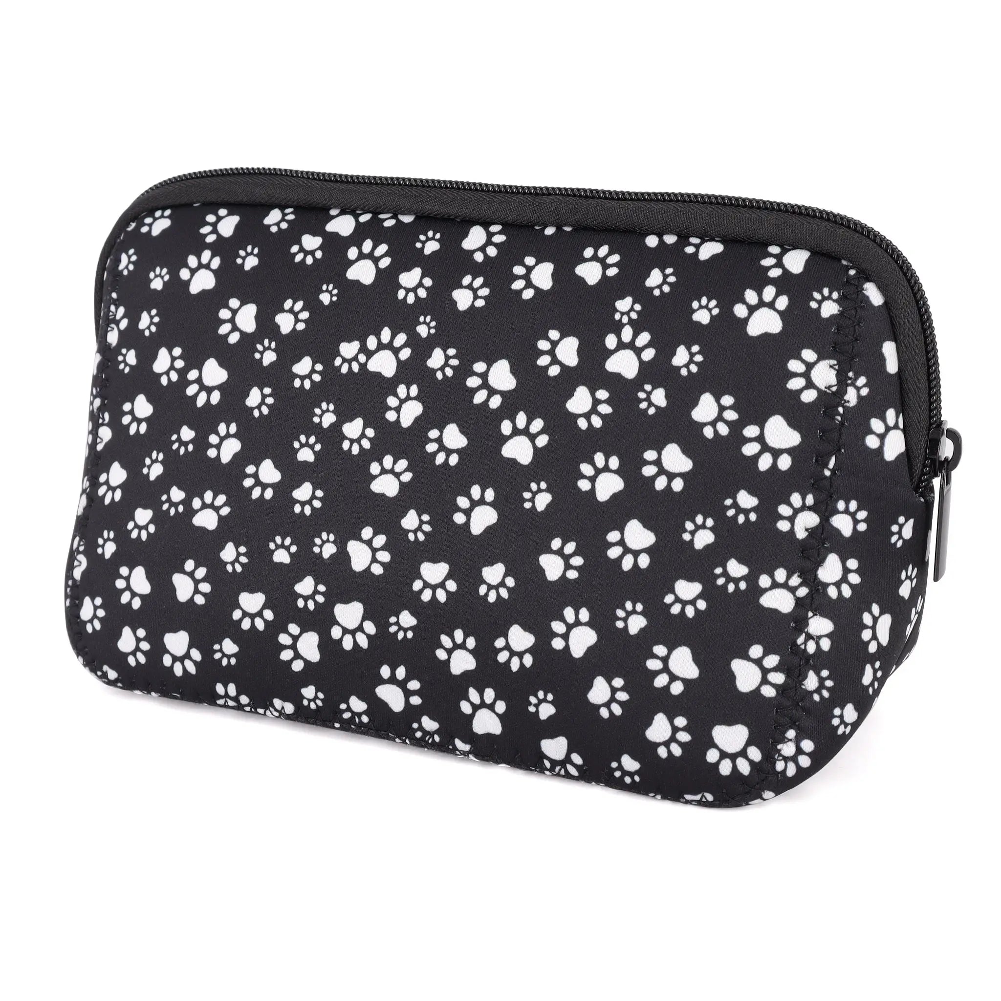 rousse de Maquillage Imperméable en Néoprène - Pochette de Voyage Portable, Organisateur de Toilette ou Trousse à Crayons (Motifs Originaux)