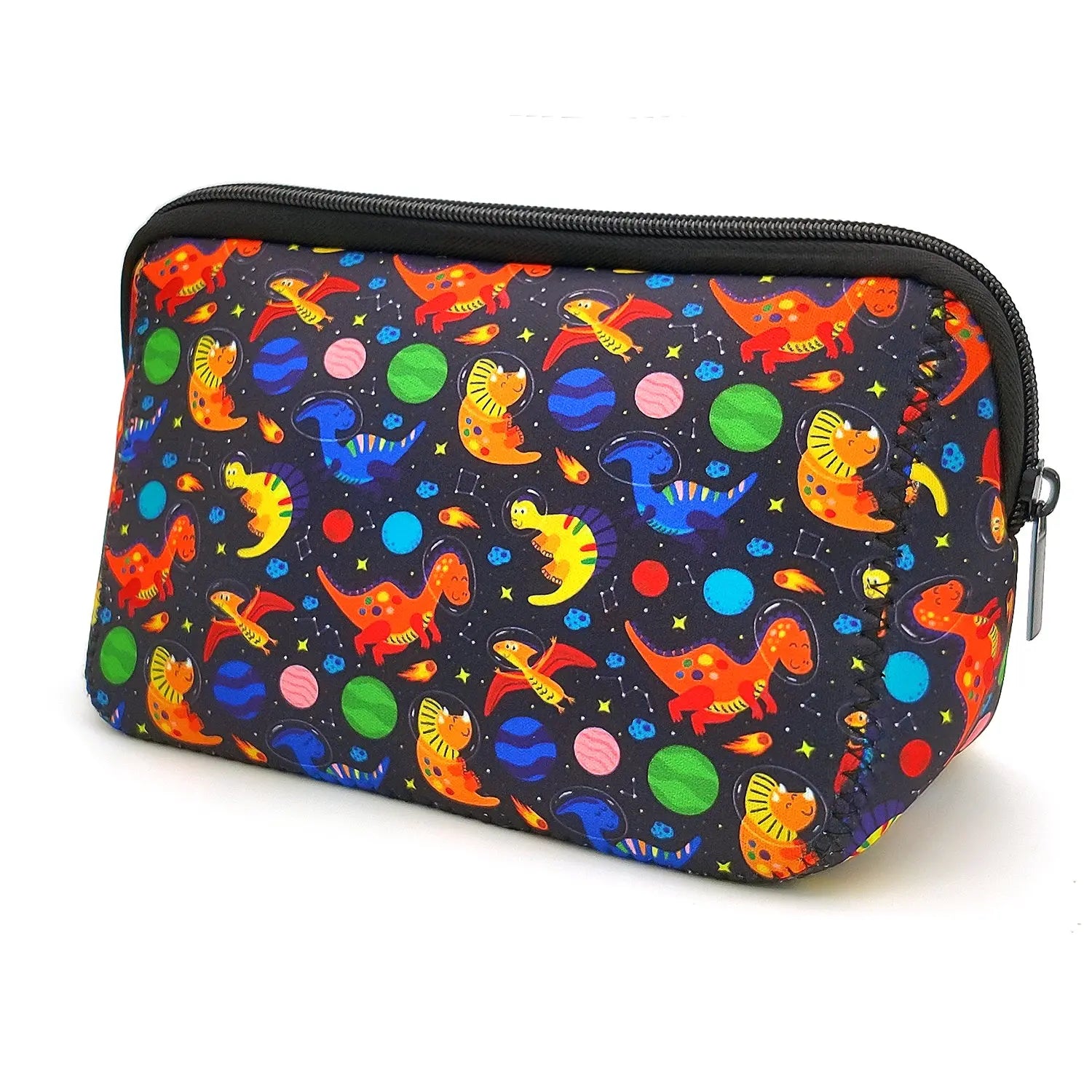 rousse de Maquillage Imperméable en Néoprène - Pochette de Voyage Portable, Organisateur de Toilette ou Trousse à Crayons (Motifs Originaux)