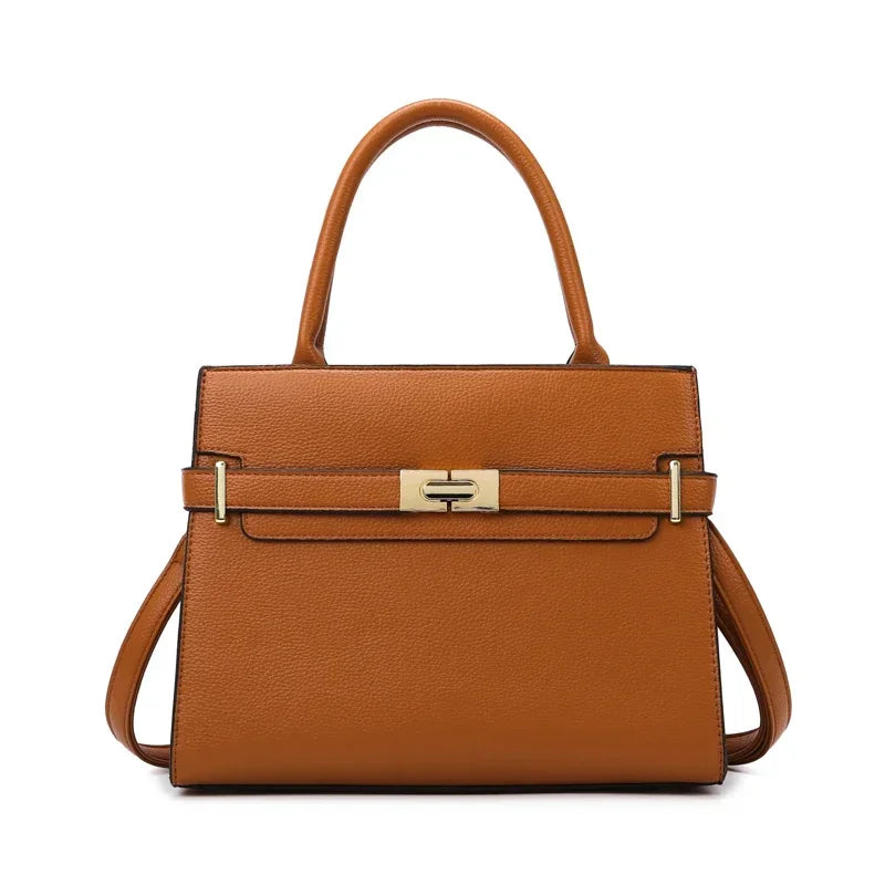 Set de 3 Pièces ou Grand Sac à Main pour Femme - Grande Capacité, Sacs Bandoulière et Petit Porte-Monnaie en Cuir de Qualité Style Lux